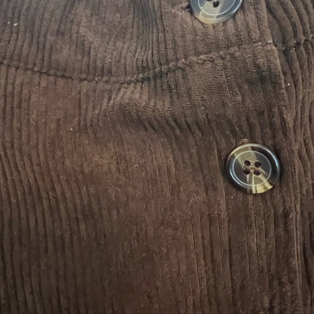 Amazon Brown A-Line Button Skirt - Picture 7 of 8